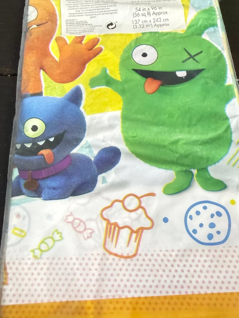 Lot of 2 Ugly Dolls Birthday Party Tablecover 54